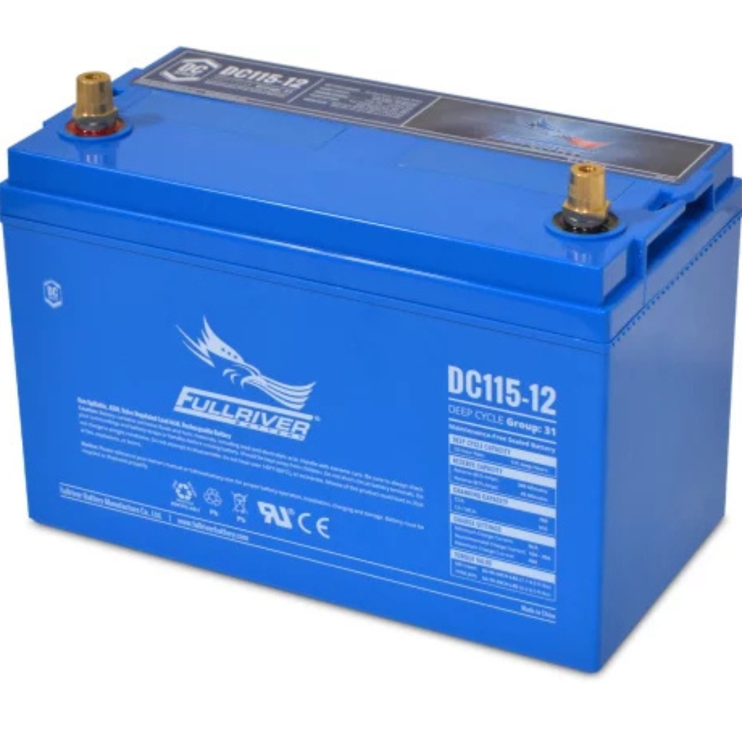 Batería AGM 115Ah Solar 12V C20 Monobloc Fullriver DC115-12A