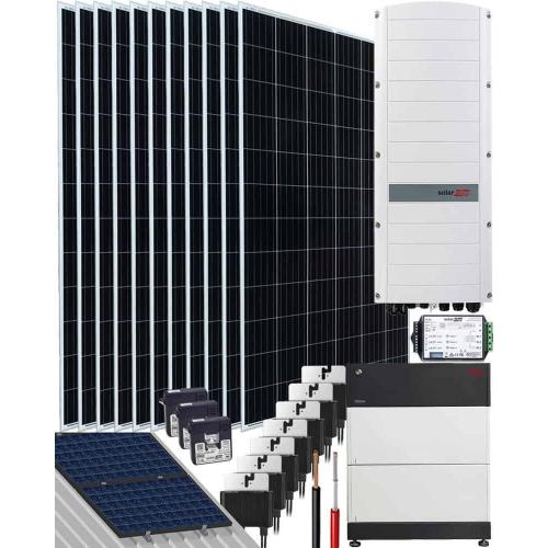 Kit Trifásico Autoconsumo 8000W SolarEdge 40000Whdia