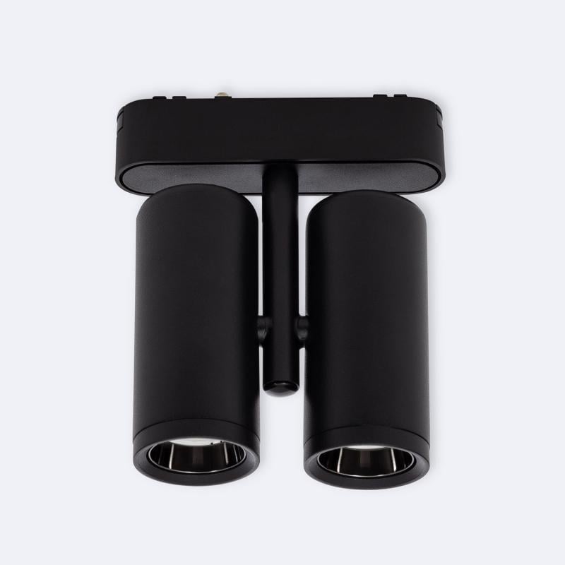 Foco Carril LED Magnético 25mm SuperSlim Cuarzo 16W 48V Negro