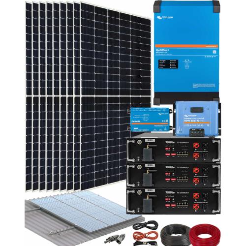Kit Solar Aislada Victron 5000W 48V 25000Whdia