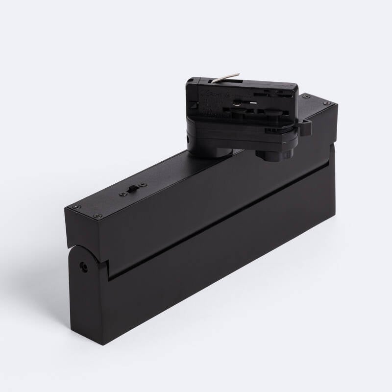 Foco Carril Lineal LED Trifásico 24W Regulable CCT Seleccionable Elegant Negro