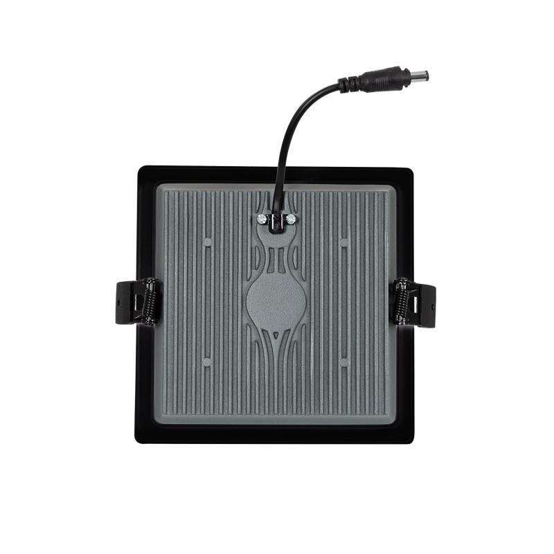 Downlight LED 15W Cuadrado SAMSUNG Aero 130 lm/W Microprismático LIFUD Corte 135x135 mm Negro
