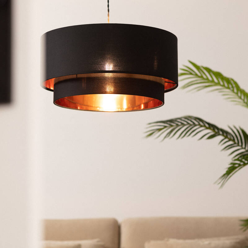 Lámpara Colgante Textil Reflect Duo