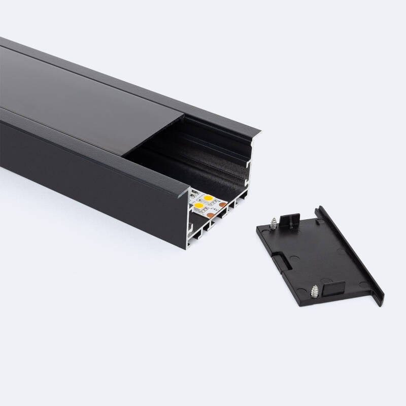Perfil Aluminio Empotrable XL para Tiras LED hasta 40mm