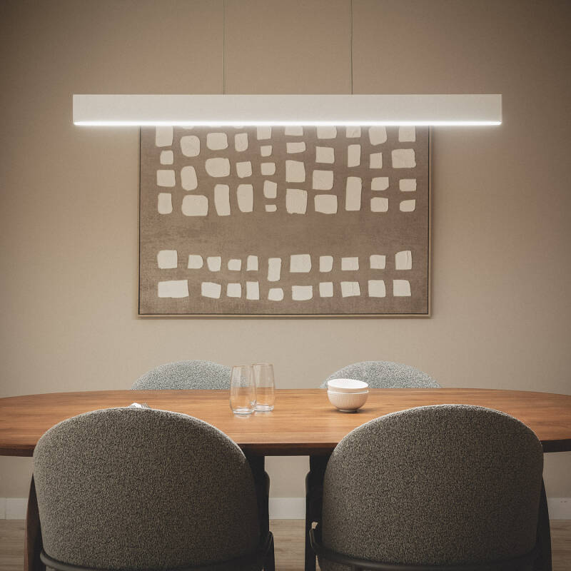 Lámpara Colgante Lineal Aluminio LED 120cm 30W CCT Seleccionable Wanda