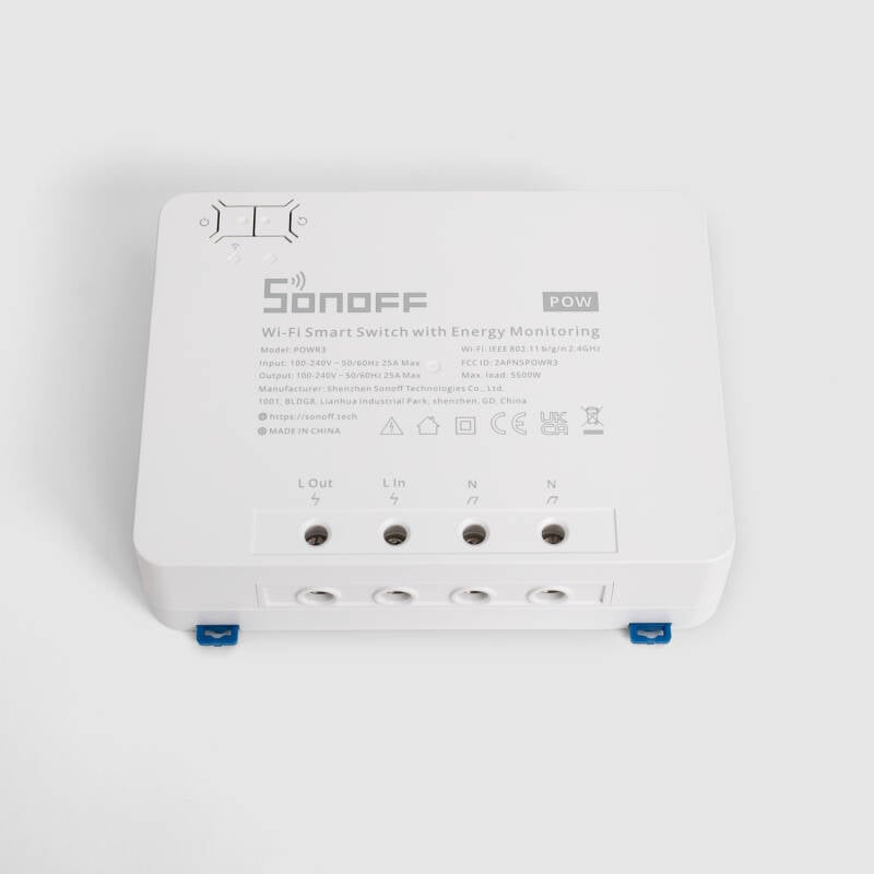 Interruptor WiFi Medidor de Energía SONOFF POWR3 25A