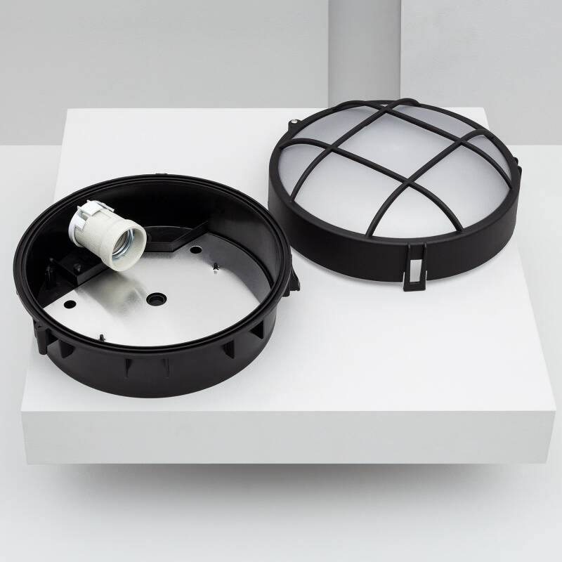 Plafón Circular para Exterior Ø220 mm Hublot Rejilla