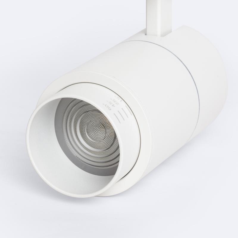 Foco Carril LED Monofásico 20W Regulable CCT Seleccionable Pulyx Multiángulo 15-60º