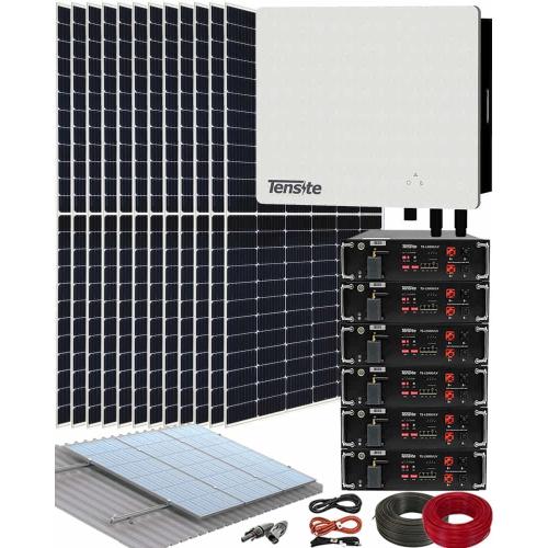 Kit Fotovoltaico Autoconsumo Solar con 6 Baterías LV Tensite