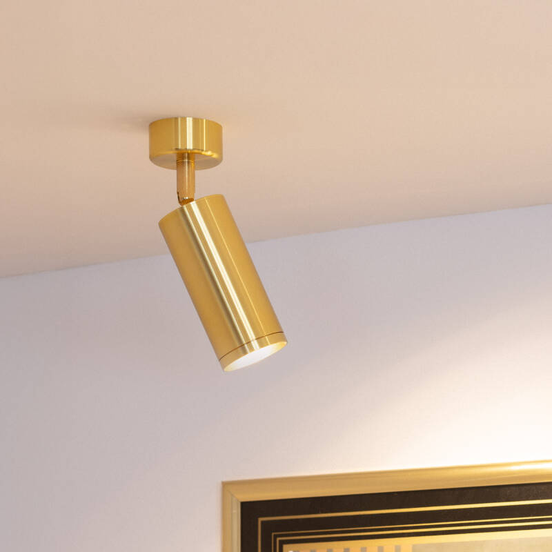 Foco Portalámparas Aluminio para Bombillas GU10 Cuarzo