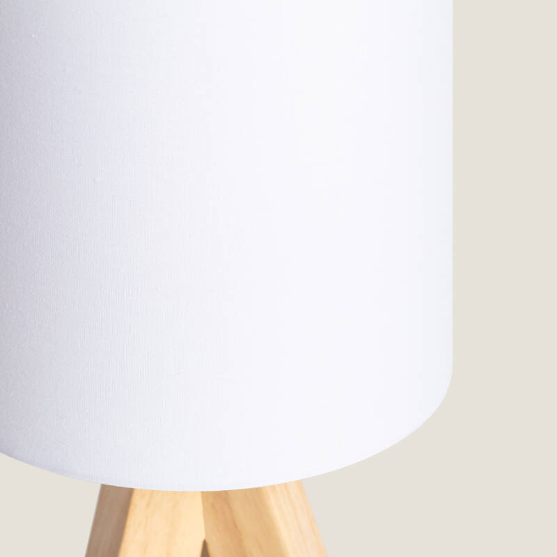 Lámpara de Mesa de Madera Kanuni