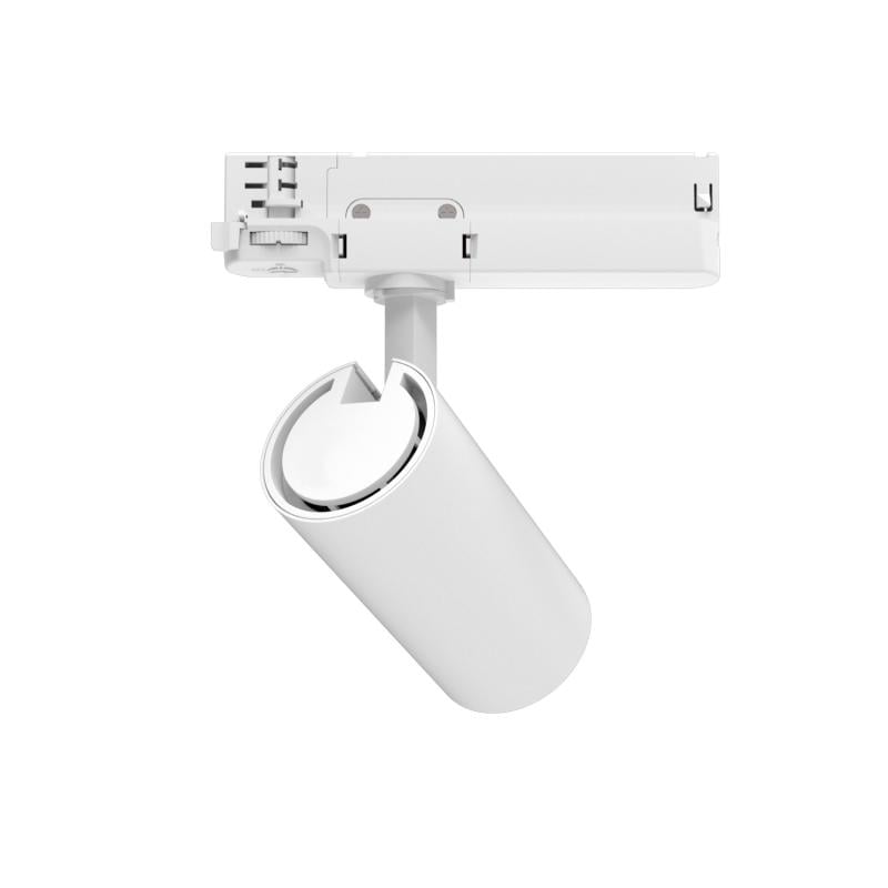 Foco Carril LED Trifásico 20W Fasano CCT Seleccionable Regulable Blanco