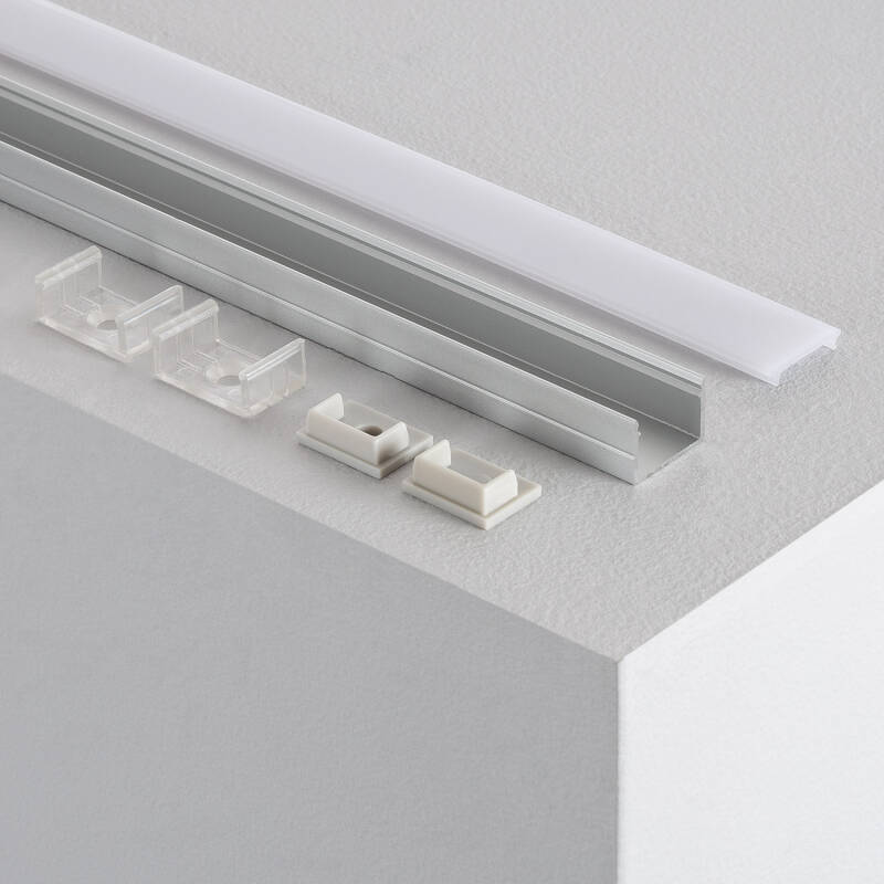 Perfil Aluminio Superficie para Tira LED hasta 15 mm