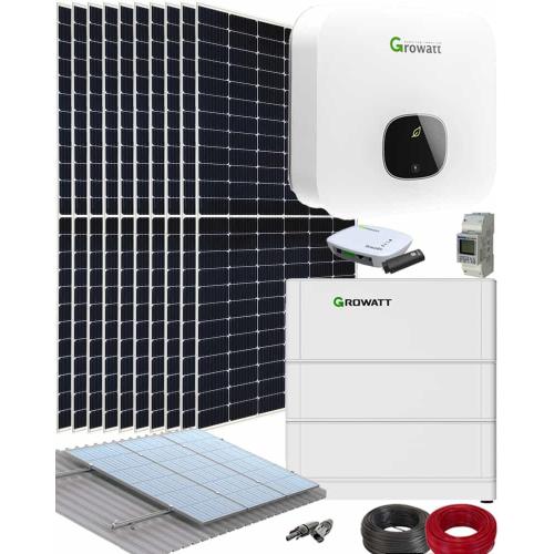 Kit Instalación Placas Solares Autoconsumo 5000W con batería 25kWhdia