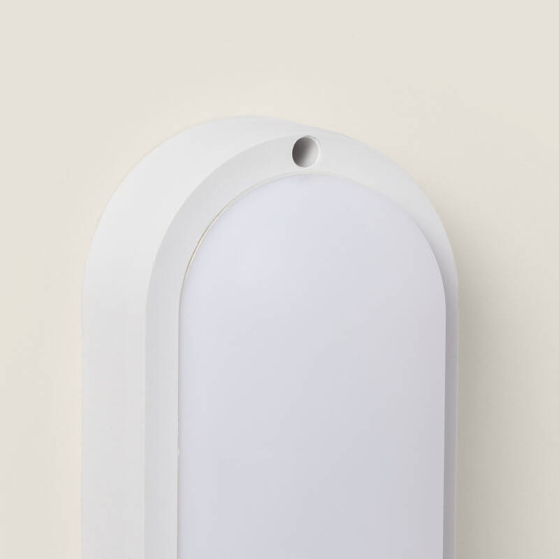Plafón LED 15W Oval para Exterior 85x173 mm IP65 Hublot White