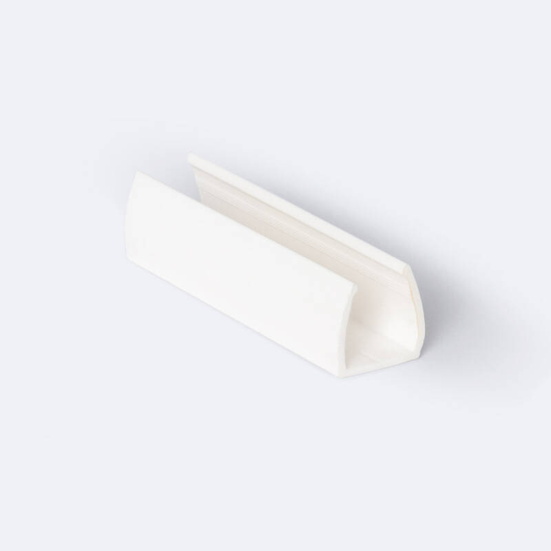 Clip de PVC Fijación para Neón LED 11 W/m RGB  220V AC 60 LED/m Semicircular 180º IP67 a Medida Corte cada 100 cm
