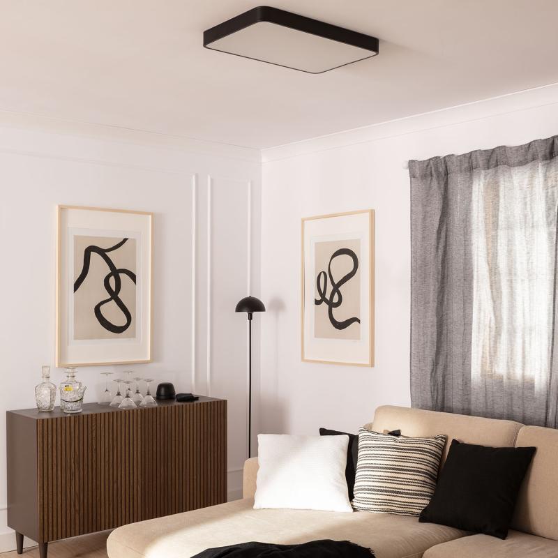 Plafón LED 40W Rectangular Metal 600x400 mm CCT Seleccionable Hidria