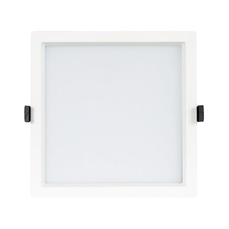 Downlight LED 40W Cuadrado SAMSUNG Aero 130 lm/W Microprismático LIFUD Corte 210x210 mm