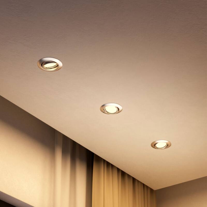 Aro Downlight Circular PHILIPS Peridot para Bombilla LED GU10 Ø 75 mm
