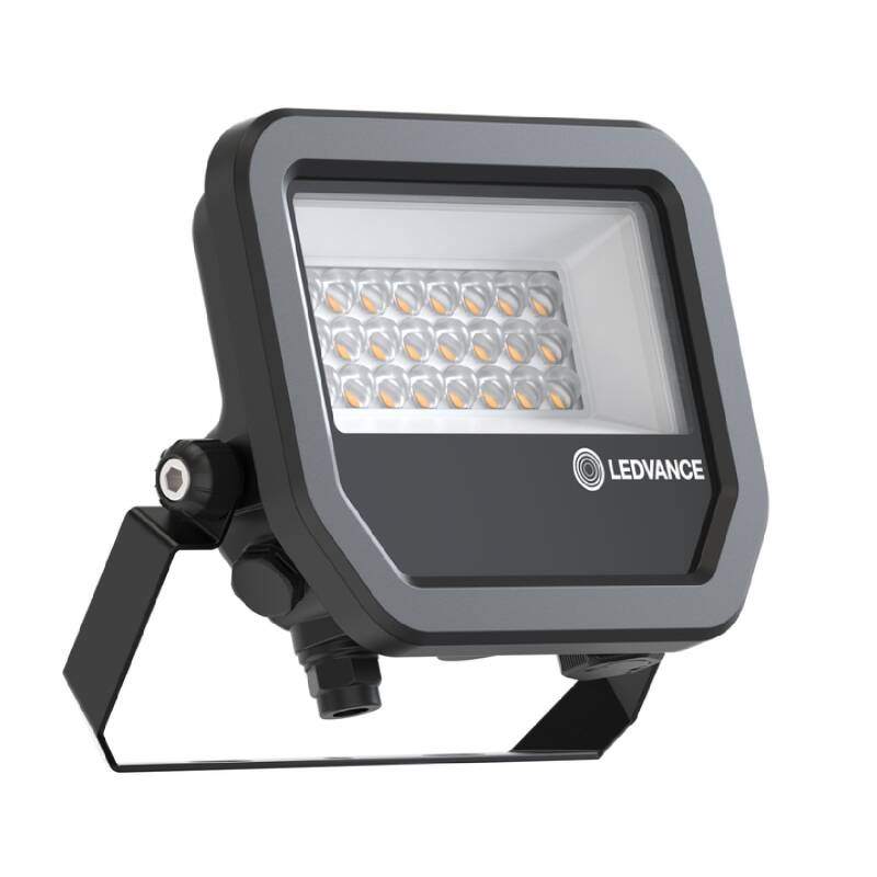 Foco Proyector LED 16W/11W 118 lm/W Multi Select IP66 LEDVANCE 4099854427145 Blanco Cálido 3000K Negro