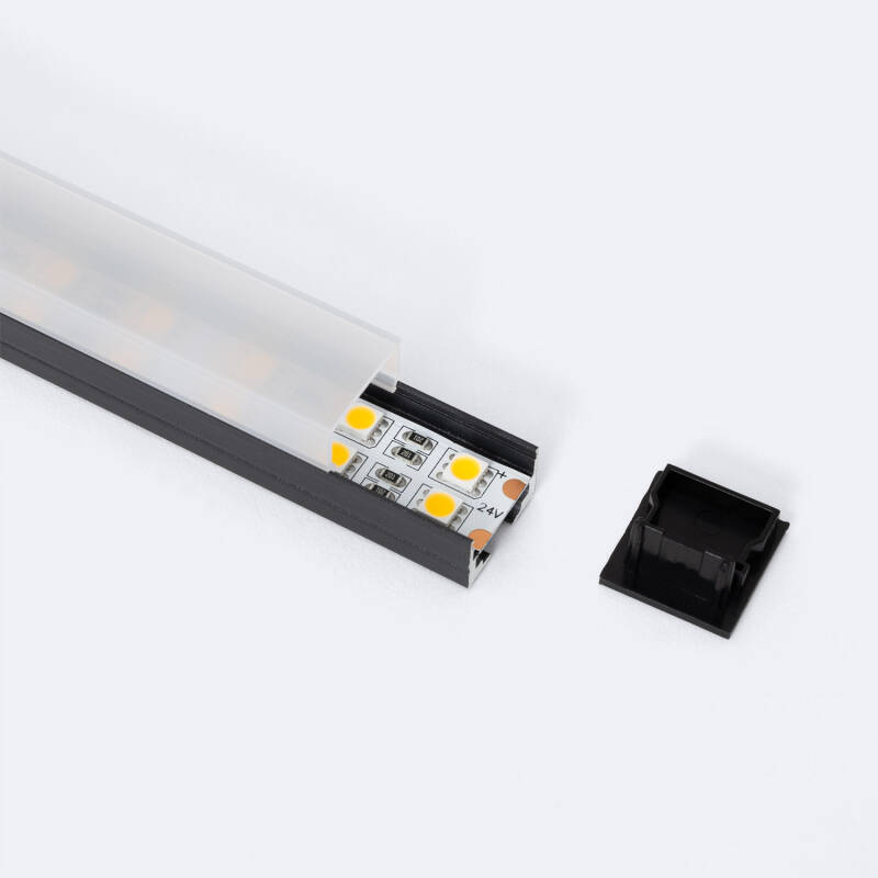 Perfil Aluminio Colgante 2m para Tira LED hasta 17 mm