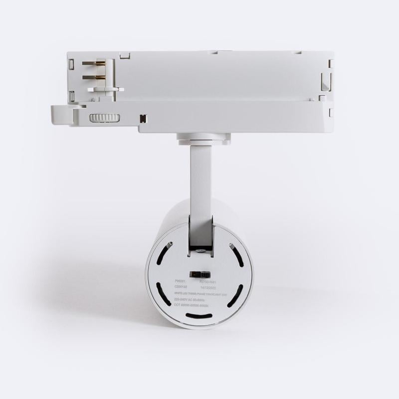Foco Carril LED Trifásico 20W Carlo CCT Seleccionable Blanco