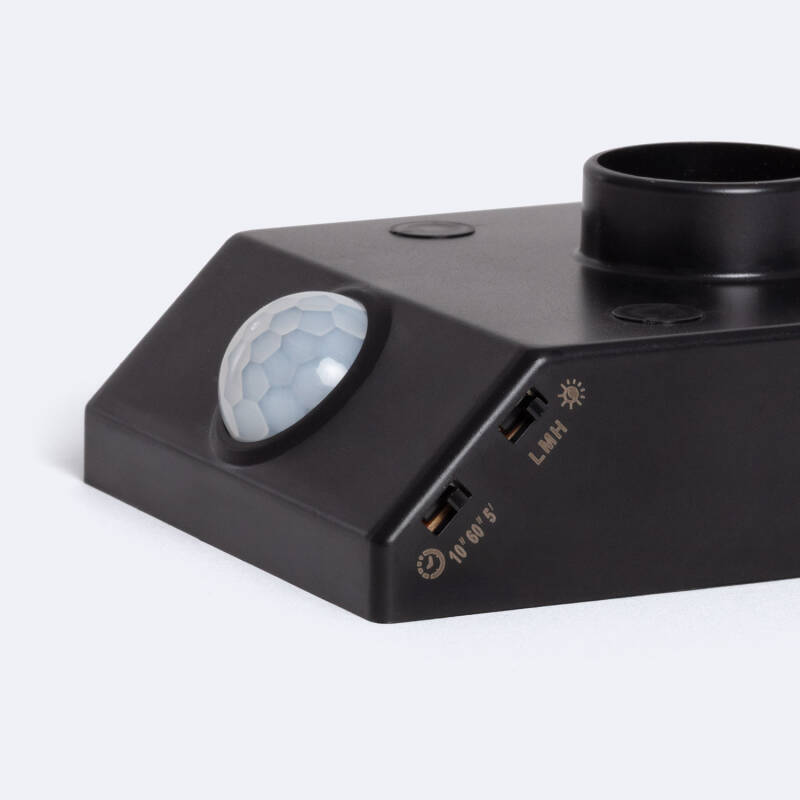 Sensor de Movimiento PIR Crepuscular 360º de Pared para Bombillas E27