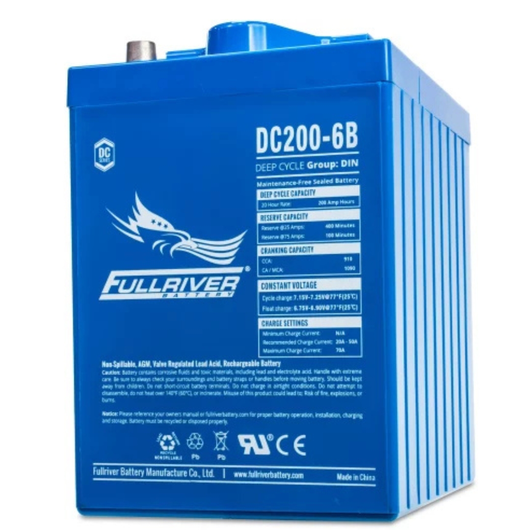 Batería 6v AGM Solar 200Ah C20 Monobloc Fullriver DC200-6B