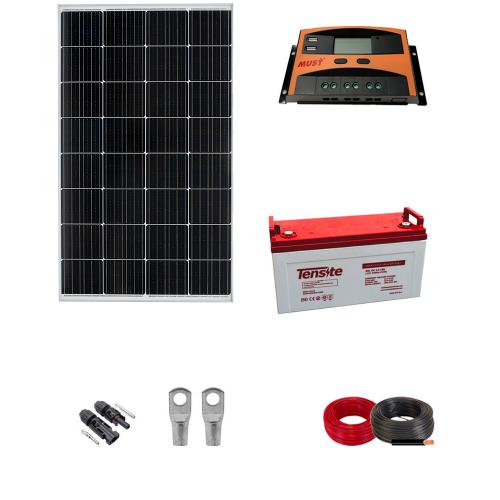 Kit Panel Solar 200W 12V con Batería