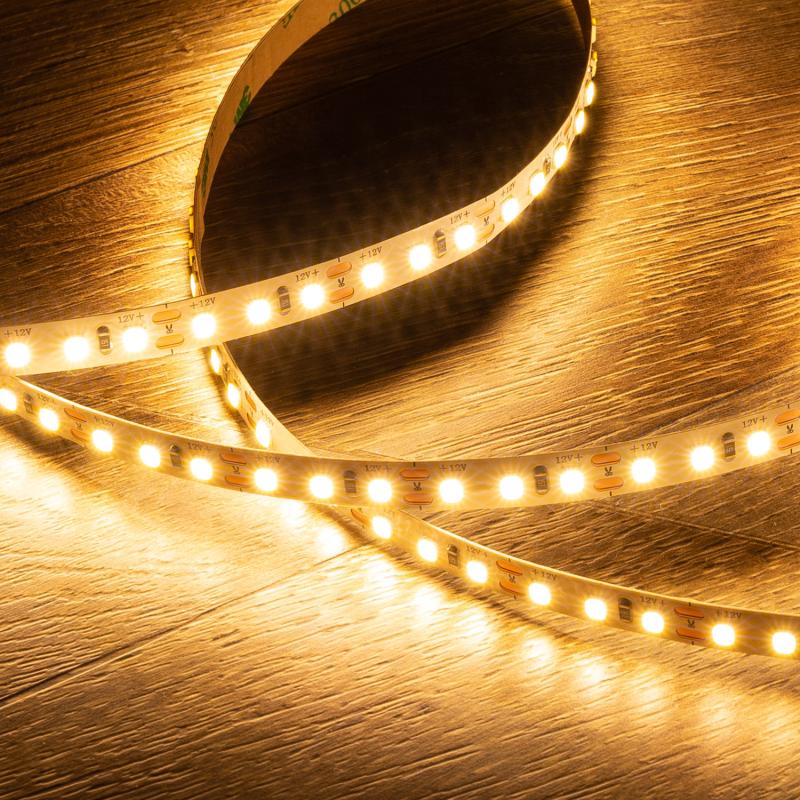 Tira LED 12V SMD 120 LED/m 5m 10W/m 1000lm/m Ancho 8mm Corte 2,5cm IP20