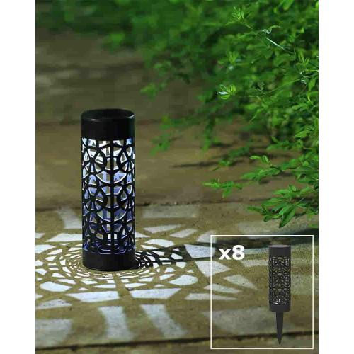 Pack 8uds Luces para Jardín Solares