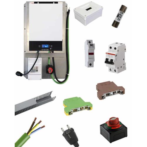 Inversor Cargador Voltronic King 5000W 48V premontado con protecciones