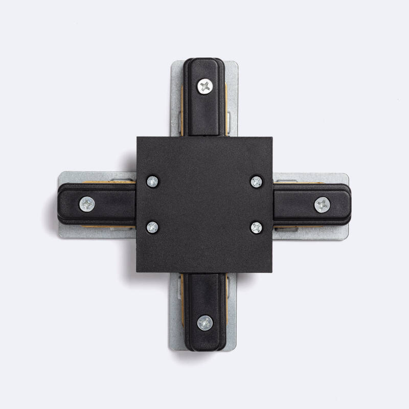 Conector Tipo X para Carril Monofásico Empotrable Aluminio