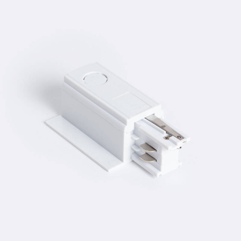 Conector 'Right Side' Trifásico a Red para Carril Empotrable Aluminio