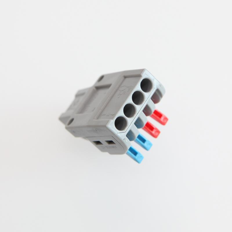 Pack 5 Conectores Rápidos 2 Entradas 4 Salidas SPL-42 para Cable Eléctrico de 0.08-4mm²