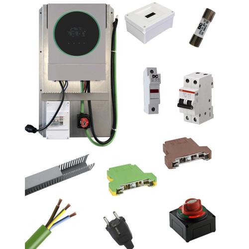 Inversor Cargador Voltronic VM IV 3600W 24V premontado con protecciones