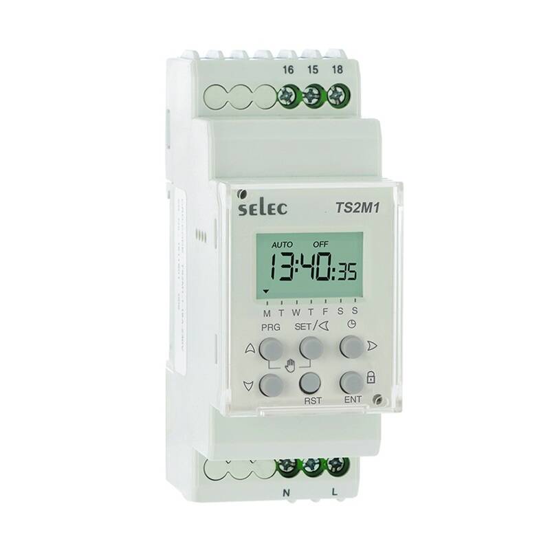 Temporizador Digital Semanal MAXGE TS2M1-1-16A