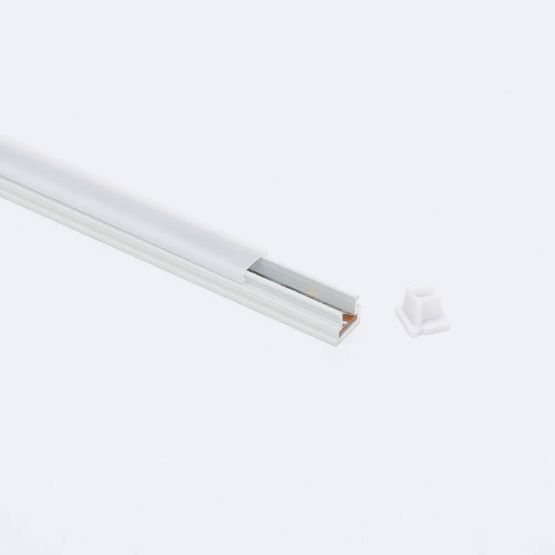 Perfil Aluminio Superficie 2m para Tira LED hasta 6 mm