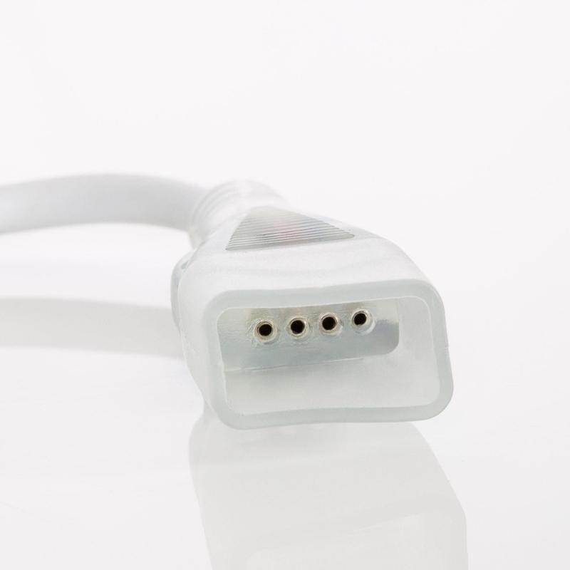 Cable Conector Neón LED 11 W/m RGB  220V AC 60 LED/m Semicircular 180º IP67 a Medida Corte cada 100 cm