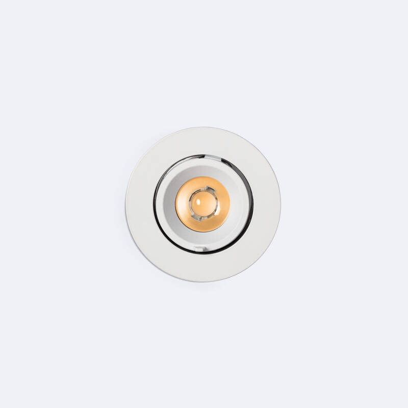 Downlight LED 10W Circular Direccionable Chip OSRAM CCT Seleccionable 120 lm/W LIFUD Corte Ø 80 mm