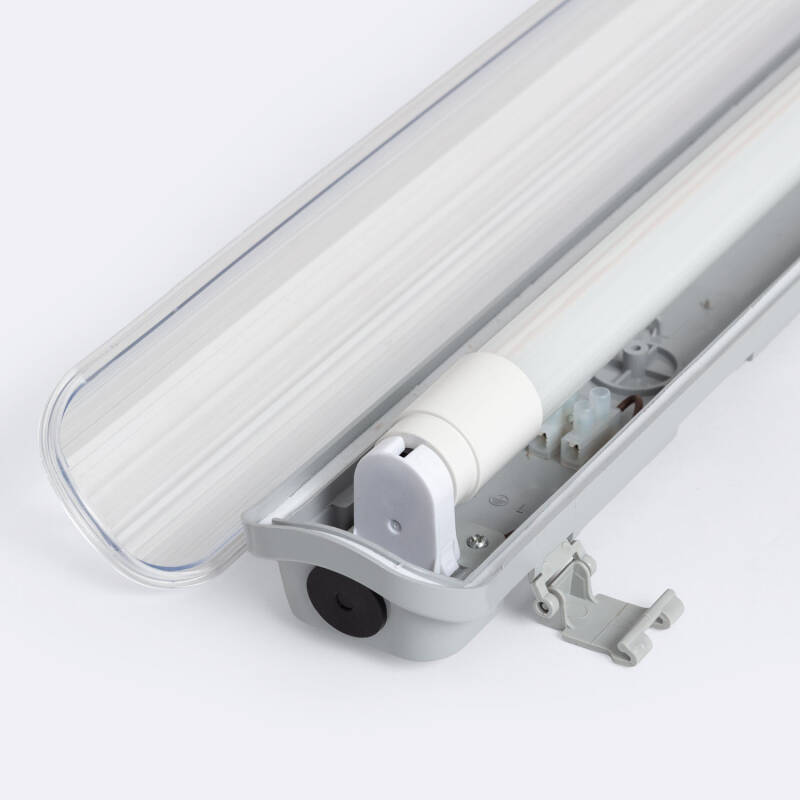 Pantalla Estanca 60cm IP65 con Tubo LED Cristal 9W 140lm/W