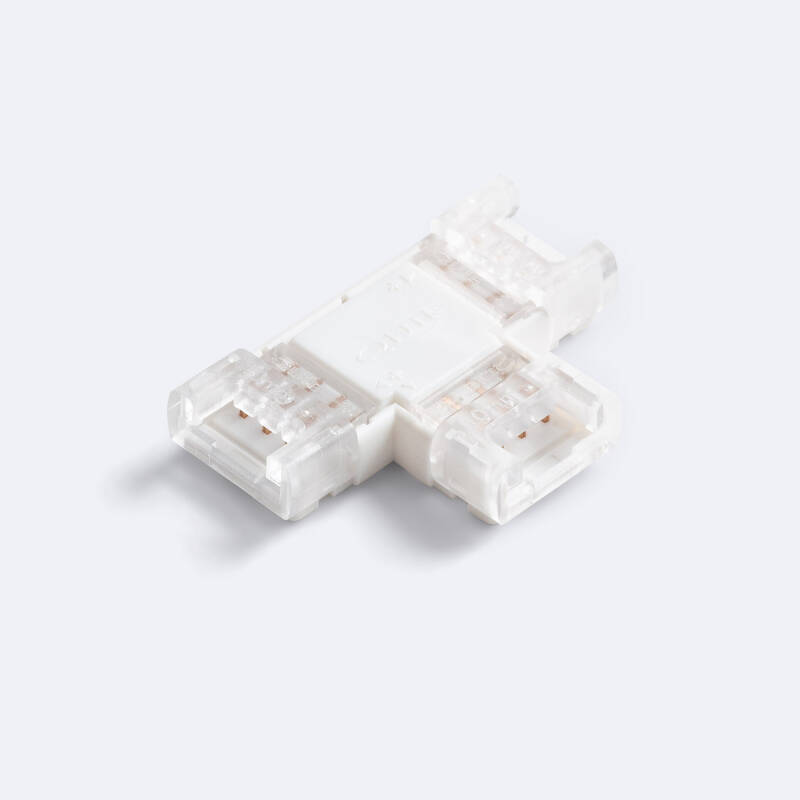 Conector Hipopótamo "T" para Tira LED RGB 12-24V DC Ancho 10 mm