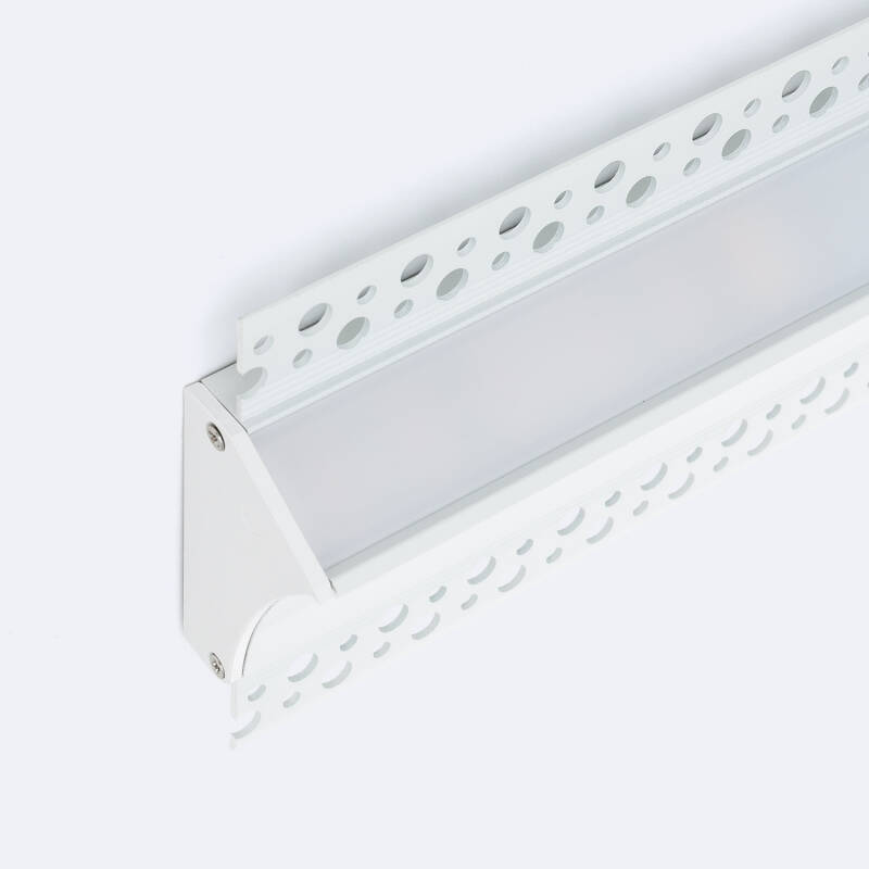 Perfil Aluminio Empotrable para Escayola / Pladur para Tira LED hasta 20mm