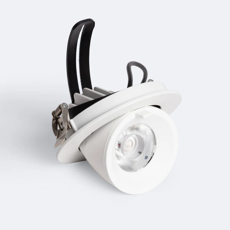 Downlight LED 15W Circular Direccionable Chip OSRAM CCT Seleccionable 120 lm/W LIFUD Corte Ø 100 mm
