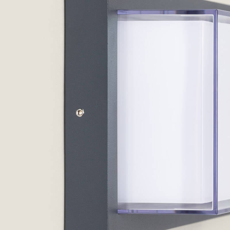 Aplique de Pared Exterior LED 12W Aluminio CCT Seleccionable Doble Difusor Caelia