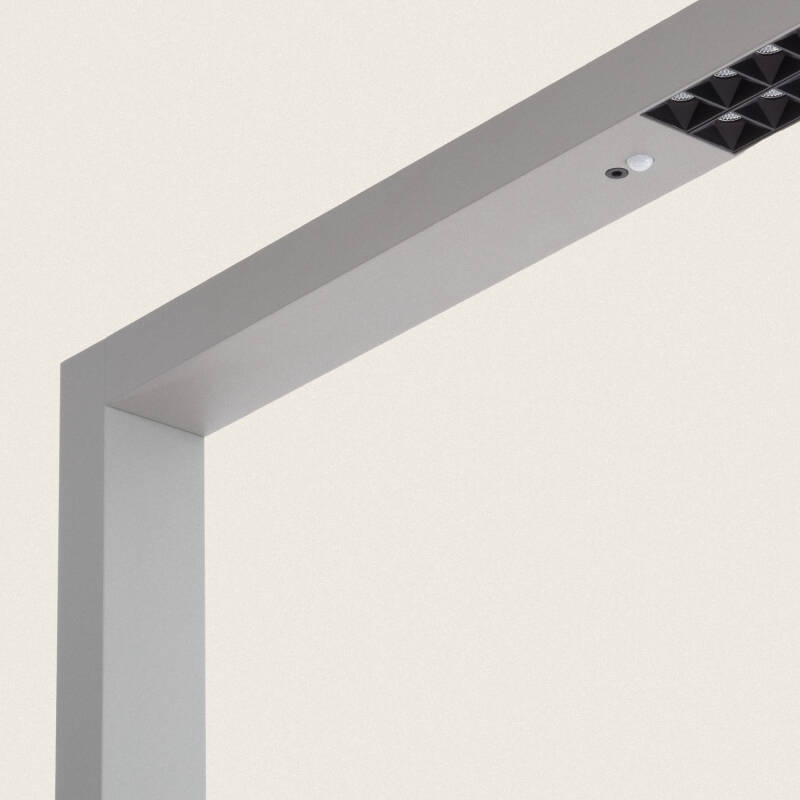 Lámpara de Mesa LED 60W con Abrazadera Aluminio Regulable Dos Caras con Detector de Movimiento SupremLight 4