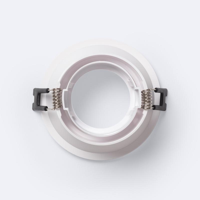 Aro Downlight Circular Basculante para Bombilla LED GU10 / GU5.3 Corte Ø85 mm Suefix