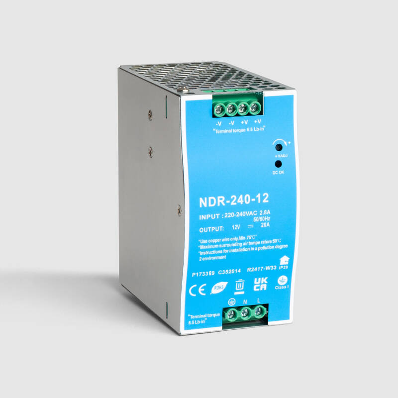 Fuente de Alimentación 12V DC para Carril DIN