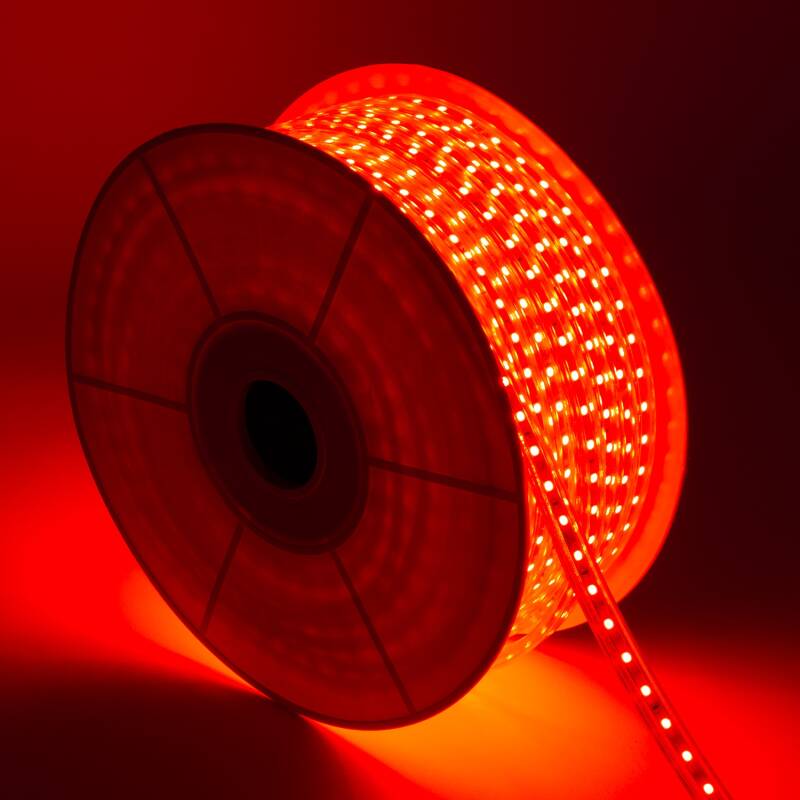 Bobina Tira LED RGB 220V AC 60 LED/m 50m IP65 Ancho 16mm Corte cada 100 cm