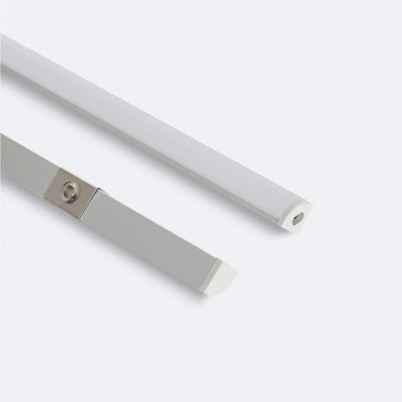 Perfil Aluminio Esquina Tapa Circular 2m para Tira LED hasta 5 mm